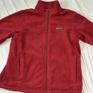 Columbia Deep Red Fleece Jacket